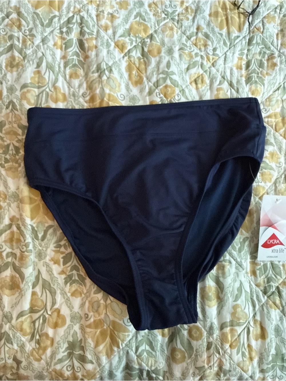 Lands End Navy Blue Swim Bottoms size 6-8 NWT